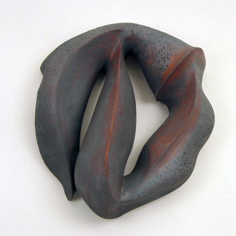 Elaine Lorenz Wall Sculptures Oxide Stained Ceramic