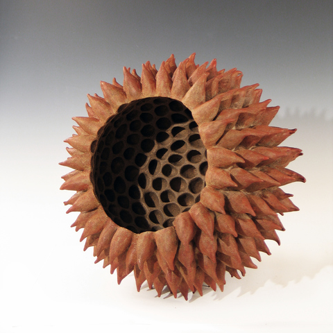 Elaine Lorenz Organic Abstracts Ceramic, acrylic wash
