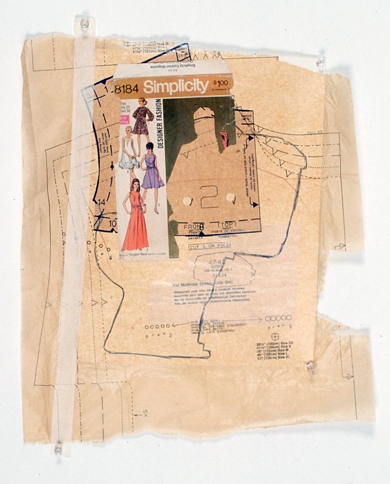 Toilet Simplicity mixed media collage