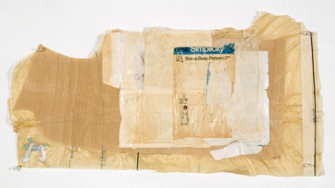 Horse Simplicity mixed media collage