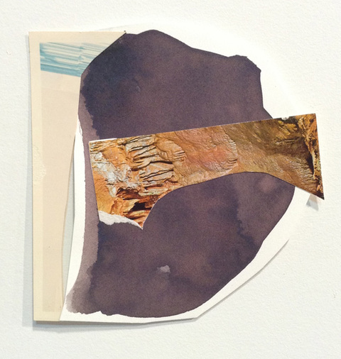 Number 37(sky cave) Dunluce Drive found photographs, inked paper
