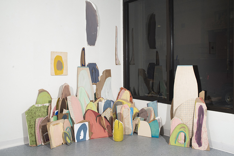Gallery Molly Krom Installation Installation Cardboard, paint, collage, pencil, ink, found paper, glue