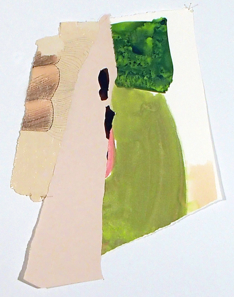 3 Cells (Side) Installation Found paper, ink, pencil
