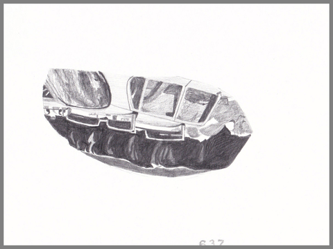 SAAB Portals/Portholes graphite on paper