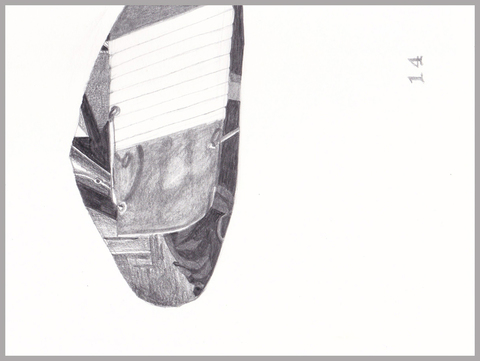 Franklin Zoo Portals/Portholes graphite on paper