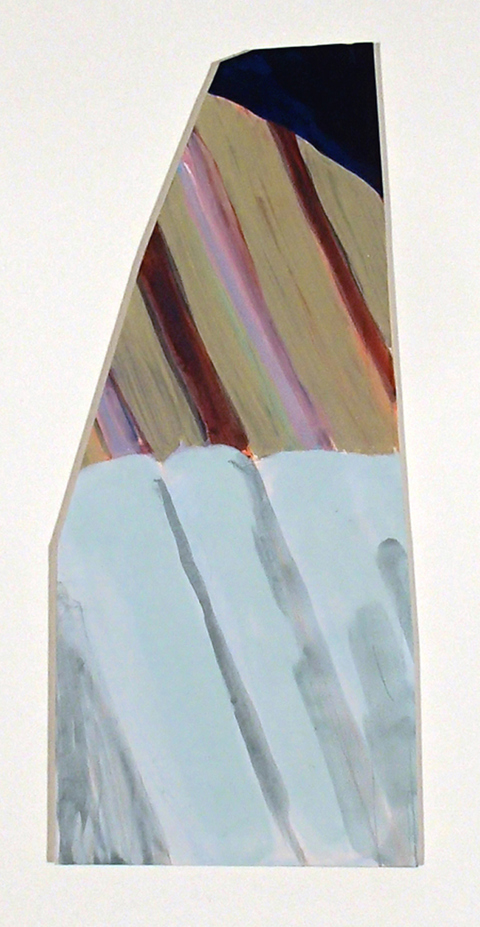 UpholsteryCurtains Remnants Acrylic, ink and gesso on paper mounted on wood