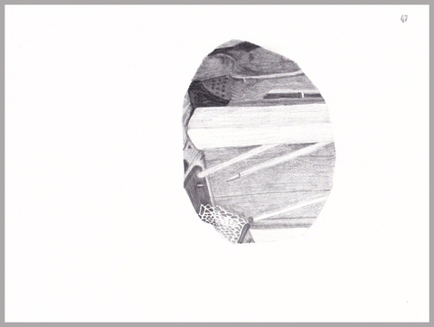 Sengecontacket Portals/Portholes graphite on paper