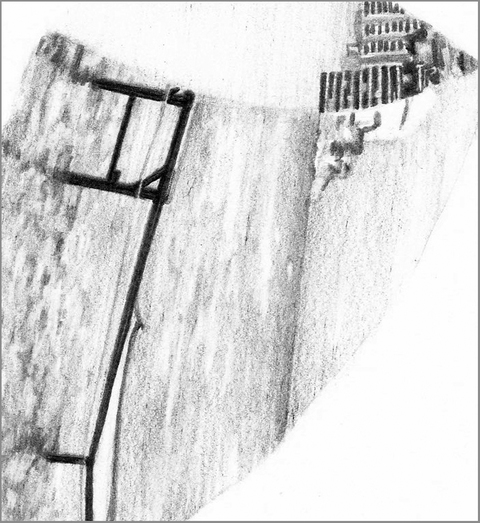 Rio(detail) Portals/Portholes graphite on paper