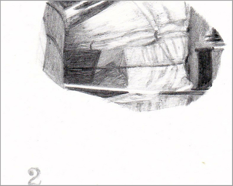 Camping(detail) Portals/Portholes graphite on paper