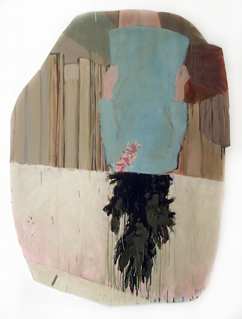 Brooch Remnants Ink, acrylic paint and gesso on paper