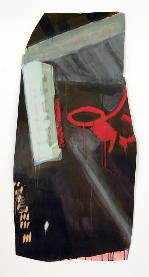 Sammy's Remnants acrylic, ink & gesso on paper