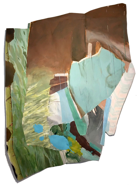 Marineland Remnants acrylic, ink & gesso on paper
