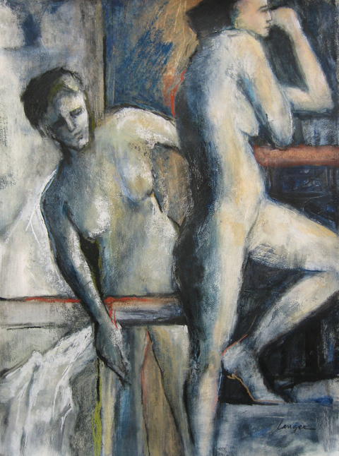SARAH AND HER SISTER Figures & Portraits Oil / 30 x 22