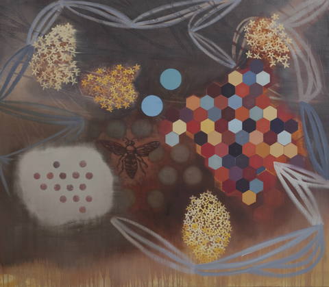 Song Of The Hive Pollination Oil on linen