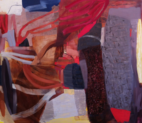 Over and Beyond Walk The Line Oil on linen