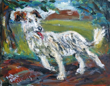 Fred Adell - Wildlife Artist Dogs - Domesticated Acrylic on canvas panel