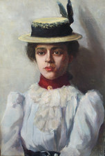 Garvey Rita  Art & Antiques Fannie C. Burr (1858-1931) Oil on canvas
