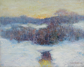 Garvey Rita  Art & Antiques Let it Snow: Selected Works-December 13-January 10, 2015 Oil on  canvas board