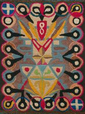 Garvey Rita  Art & Antiques American Early 20th Century Rug from the Kristina Barbara Johnson Collection Wool
