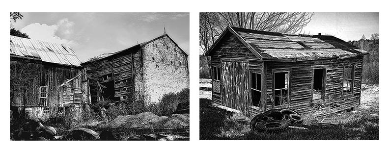 Memories George Megrue Black & White photograph (diptych)