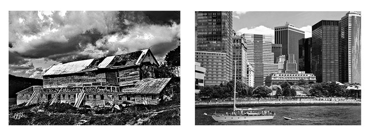 Ambiguity and Coming Home George Megrue Black & White photograph (diptych)