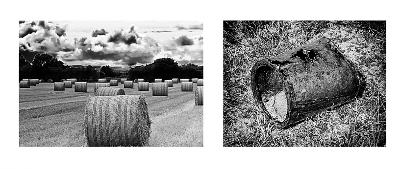 Flow of Time George Megrue Black & White photograph (diptych)