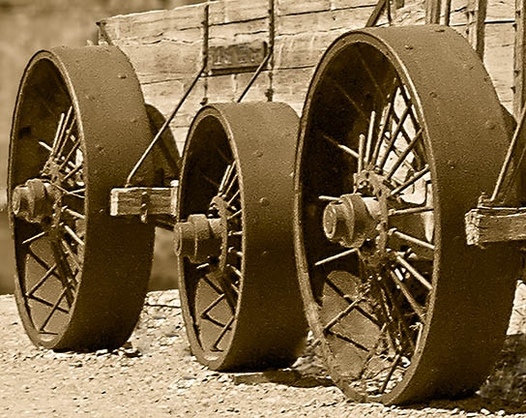 Big Wheels George Megrue Black & White photograph