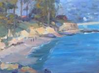  GEORGE TAPLEY (home)          Laguna Beach & Crystal Cove oil on paper