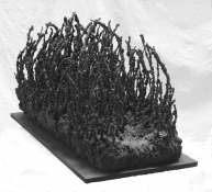 Gilda Pervin  Sculpture Portland cement, sand, acrylic medium, pigment, wire, particles