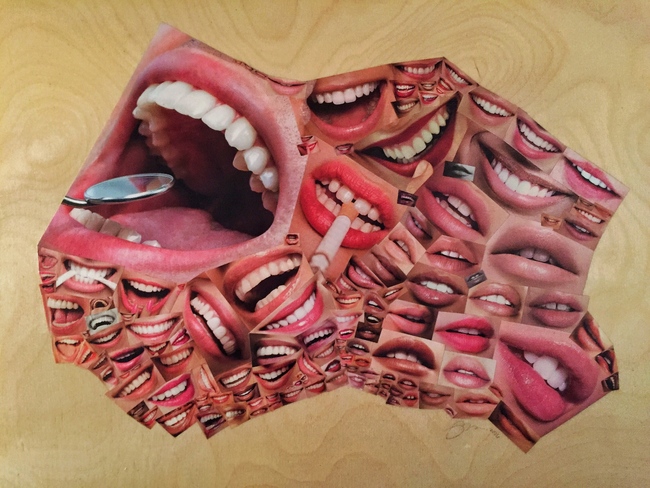 Smile 10 / wooden panel GRETCHEN GRACE Smile