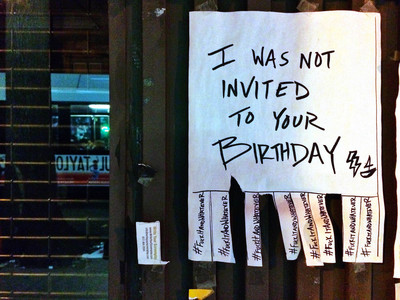 March 22, 2014, 8:41pm, Brooklyn "I WAS NOT INVITED TO YOUR BIRTHDAY" GRETCHEN GRACE The 24 Hour Project
