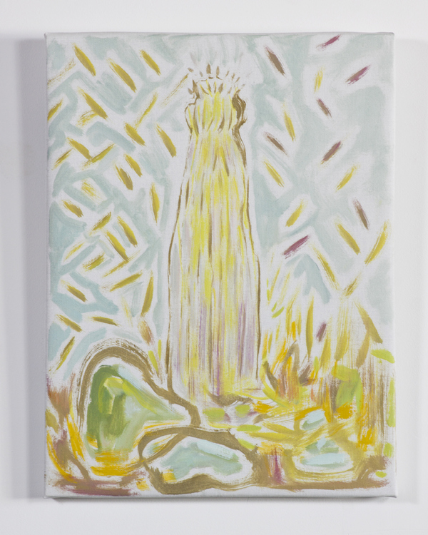 The Queen Plants Bodies Stars, Luis De Jesus, 5/2016 Oil on linen over panel