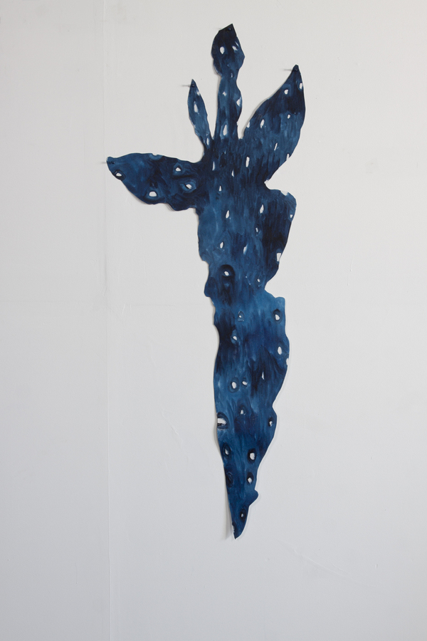 The Blade 2 The Ambassadors, Carl & Sloan Contemporary, 5/2016 Oil and Spray-paint on Canvas and Tacks