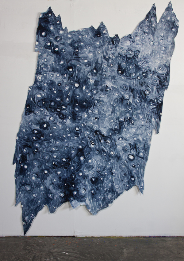 The Blanket The Ambassadors, Carl & Sloan Contemporary, 5/2016 Oil and Spray-paint on Canvas and Tacks