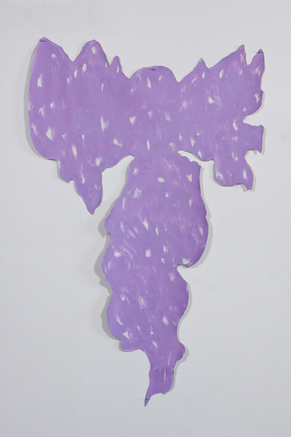 The Sun/Butterfly/Uterus The Ambassadors, Carl & Sloan Contemporary, 5/2016 Oil and Spray-paint on Canvas and Tacks