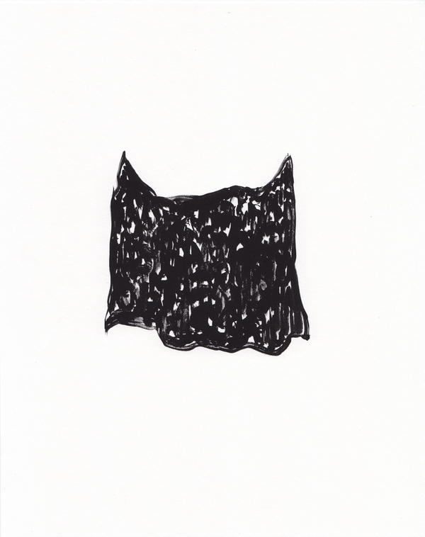 "Shroud" from zine, "The Ambassadors" The Ambassadors, Carl & Sloan Contemporary, 5/2016 Gouache on paper