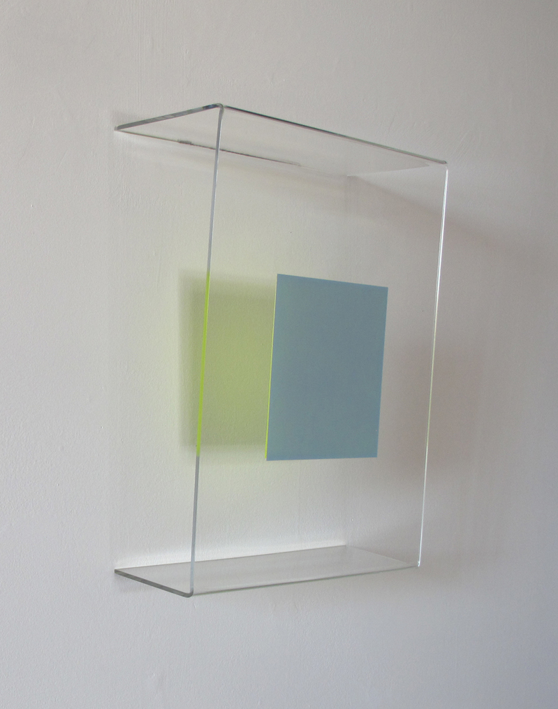The Color of Impending Clarity (2013) HEATHER HUTCHISON WORKS 2010-2014 Plexiglas, enamel, Pantone paper