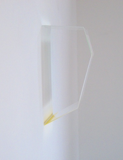White Perceived (side) HEATHER HUTCHISON WORKS 2010-2014 Enamel on Acrylic Sheet