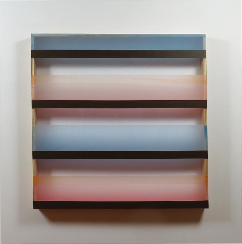 As I Walk (2016) HEATHER HUTCHISON WORKS 2015-2019 Plexiglas, birch, beeswax, pigment, tape
