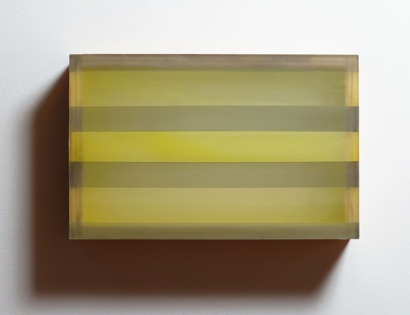 Desert Flower (2016) HEATHER HUTCHISON WORKS 2015-2019 Plexiglas, birch, beeswax, pigment,graphite, tape