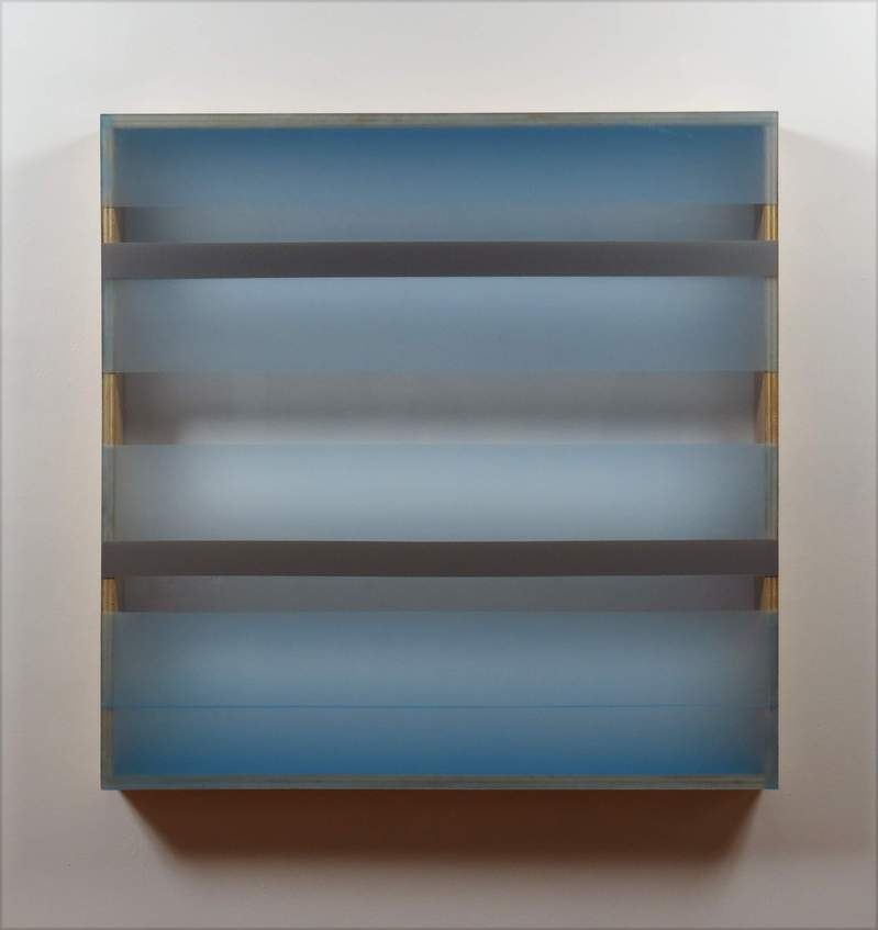 Forecast (2016) HEATHER HUTCHISON WORKS 2015-2019 Plexiglas, birch, beeswax, pigment, tape