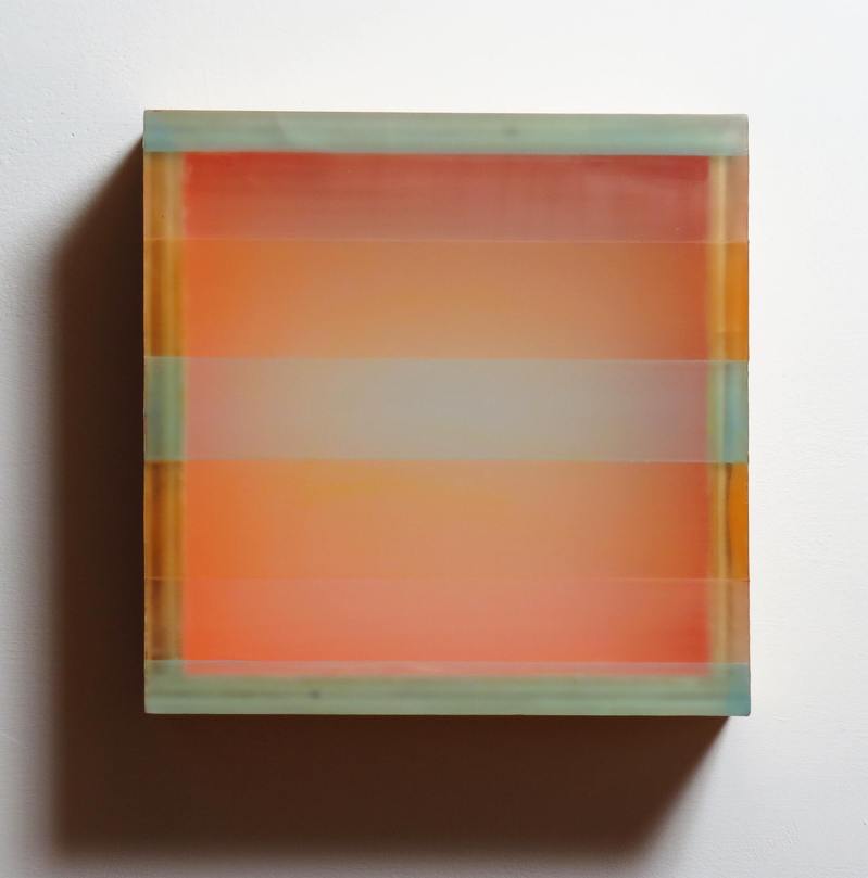 Like Desire (2016) HEATHER HUTCHISON WORKS 2015-2019 Plexiglas, birch, beeswax, pigment, tape