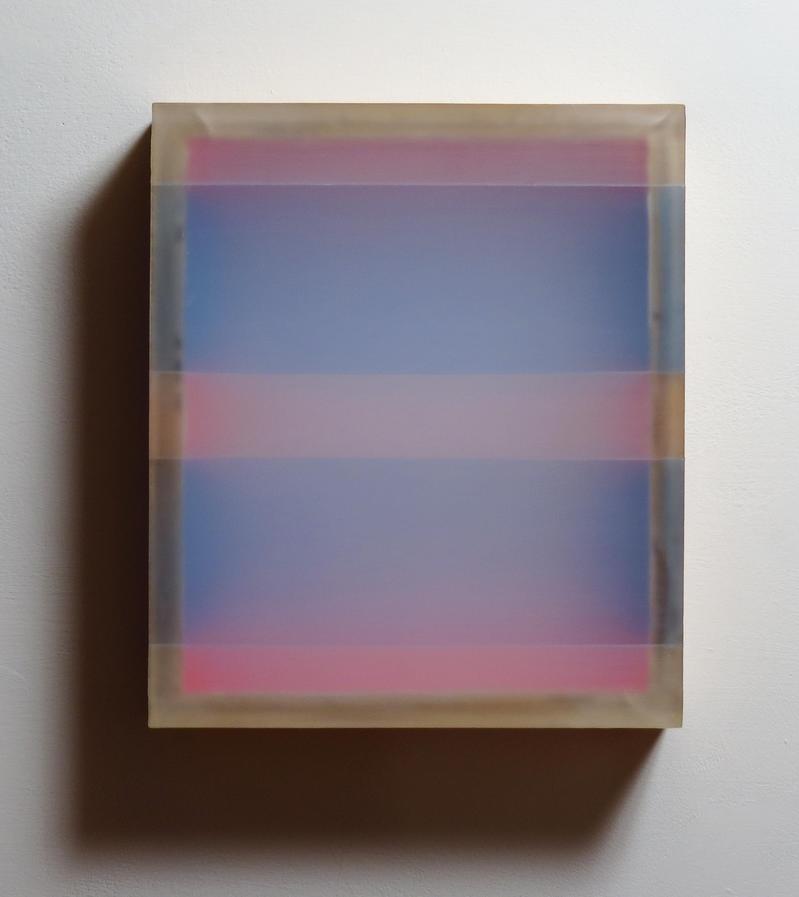In This World (2016) HEATHER HUTCHISON WORKS 2015-2019 Plexiglas, birch, beeswax, pigment, tape