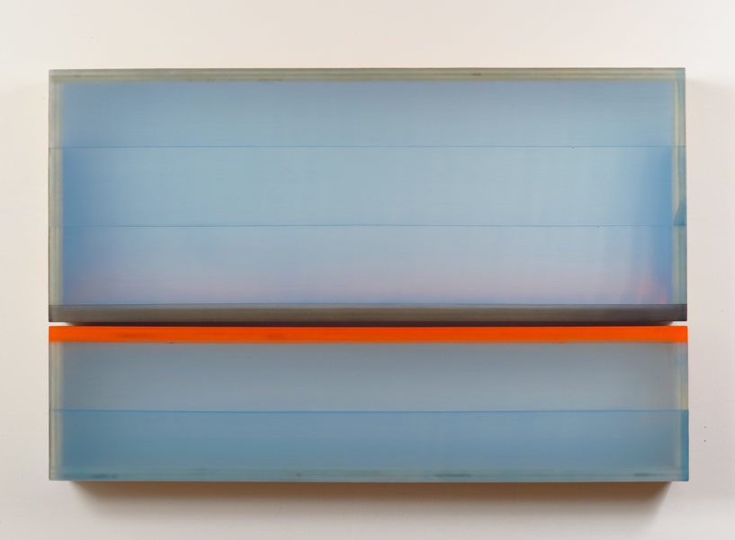 GULF (2016) HEATHER HUTCHISON WORKS 2015-2019 Plexigass, birch ply, beeswax, pigment, flashe, graphite, tape