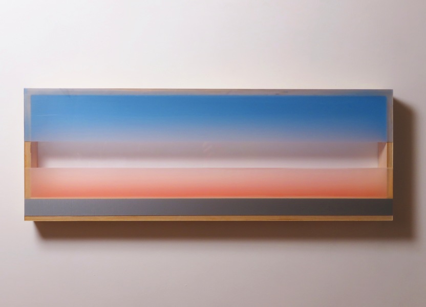 The Space That Includes Everything (2017) HEATHER HUTCHISON WORKS 2015-2020 Plexiglas, birch, beeswax, pigment, tape