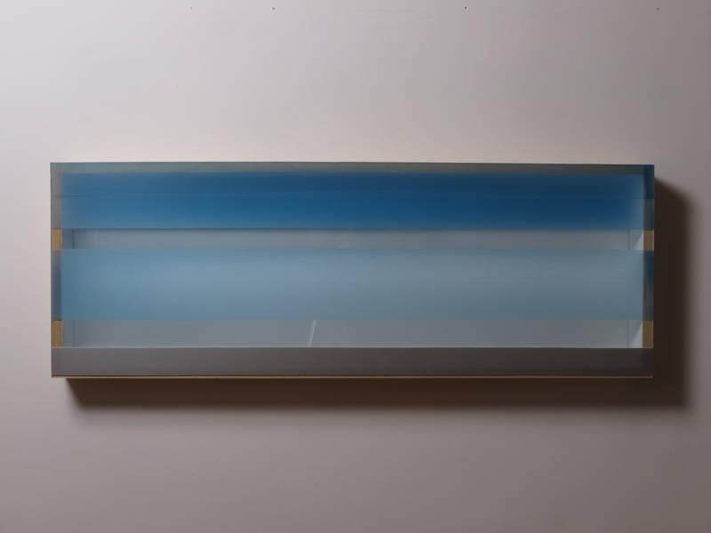 Learning To Breathe (2017) HEATHER HUTCHISON WORKS 2015-2019 Beeswax, Plexiglas, pigment, tape, acrylic