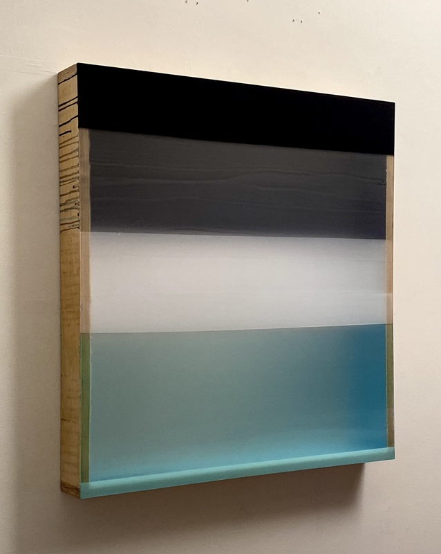Freeze, Freeze, Thou Bitter Sky HEATHER HUTCHISON WORKS 2015-2019 Mixed media, reclaimed Plexiglas, birch plywood box