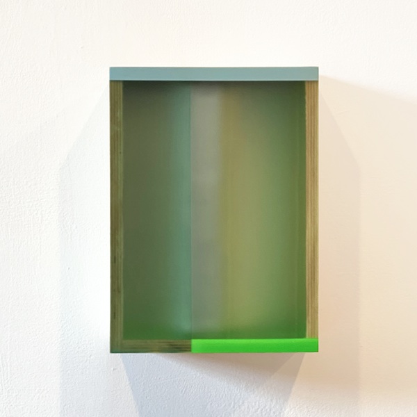 Passage HEATHER HUTCHISON WORKS 2015-2020 Mixed media, reclaimed Plexiglas, birch plywood box