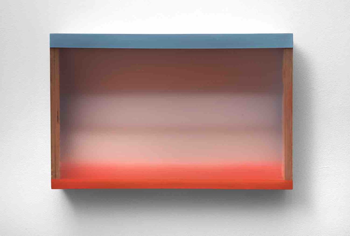 AIR HEATHER HUTCHISON WORKS 2015-2020 Mixed media, reclaimed Plexiglas, birch plywood box
