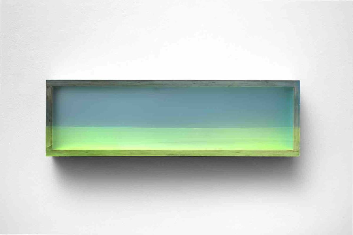 Greenwash HEATHER HUTCHISON WORKS 2015-2020 Mixed media, reclaimed Plexiglas, birch plywood box